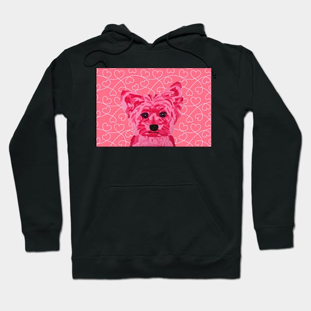 Kate Yorkie by Pinky Heart Wallpaper Hoodie by AmandaAAnthony